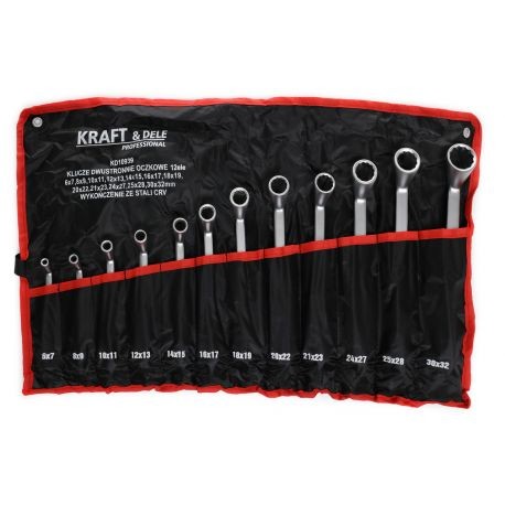 Set chei inelare cu cot 6-32mm 12 piese KD10939