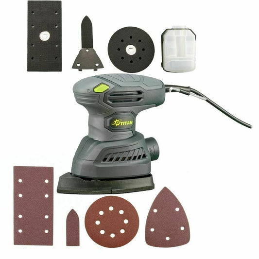 Slefuitor electric multiplu TITAN, BMFS22125, cu 4 placi de slefuit, 220W, PP-11333