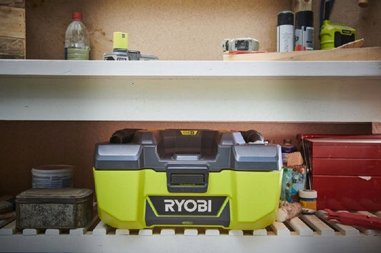 Aspirator de atelier, umed uscat, fara acumulator, 18V, 11l, Ryobi, R18PV-0