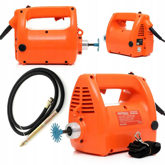 Vibrator  pentru beton + lance de 4 metri ,38mm  KD10840 + KD10841