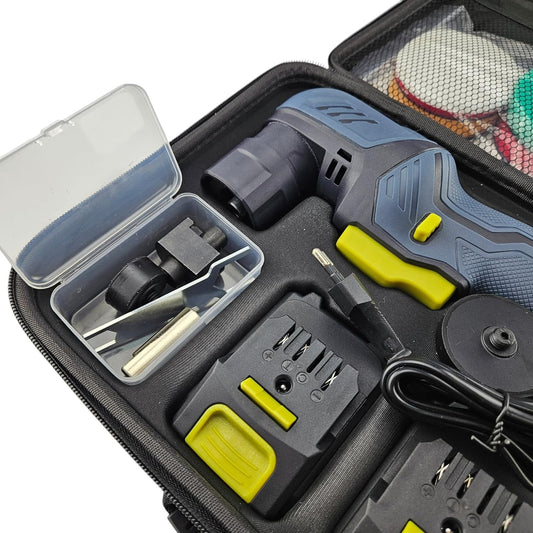 Set masina polish cu acumulator orbitala TITAN TDA1212B
