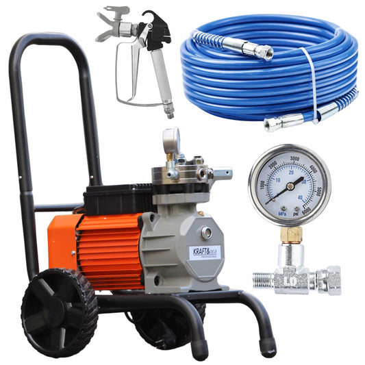 Masina aparat statie vopsit zugravit 3500W pompa vopsea var lac lavabil 225bar 15Lmin KraftProfesional KD2123