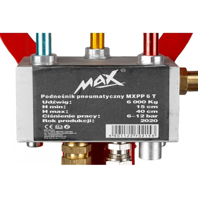 Cric pneumatic, 3 perne, maner reglabil, 6T, MXPP6T